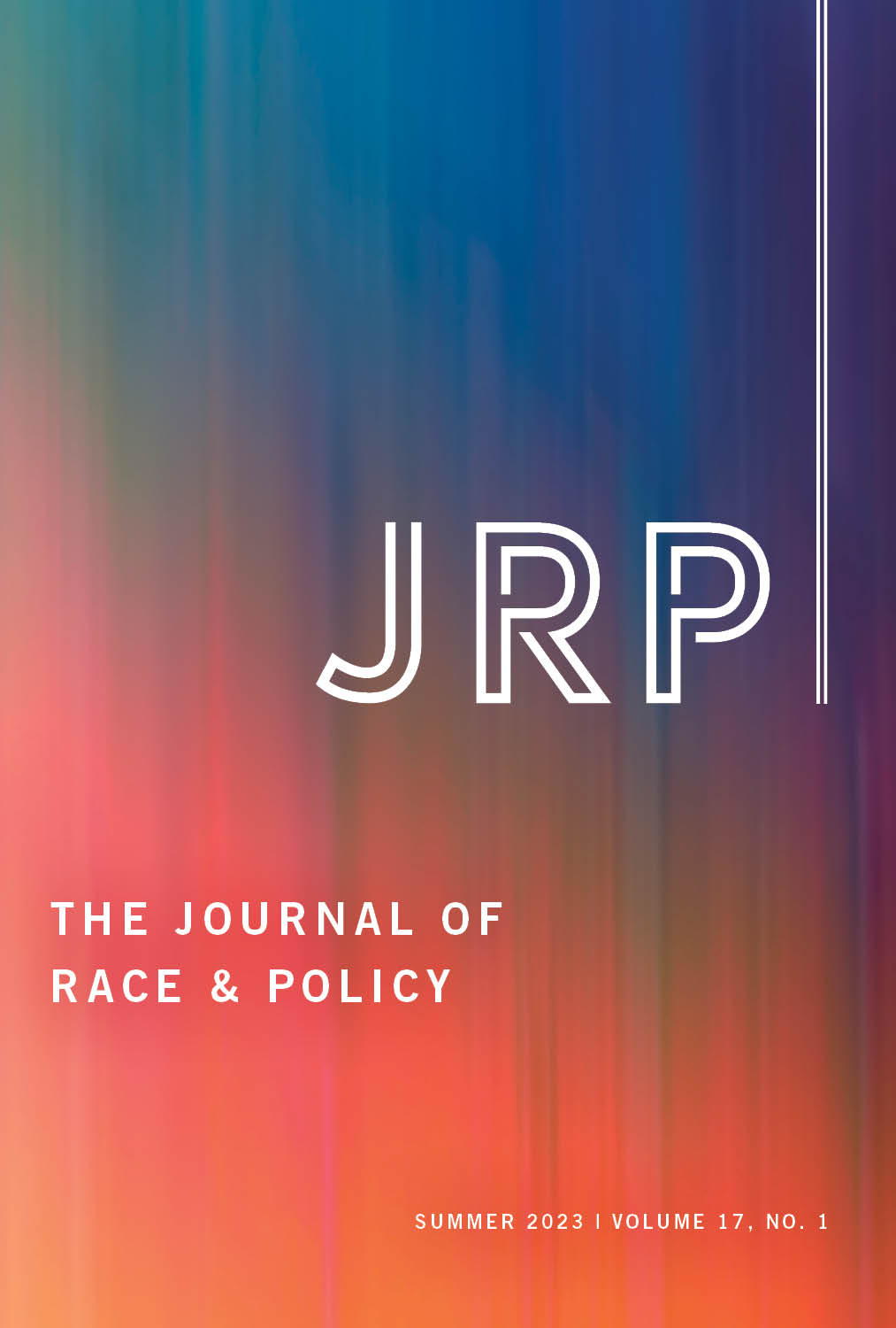 The Journal of Race & Policy cover