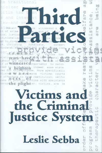 Third Parties: Victims and the Criminal Justice System cover